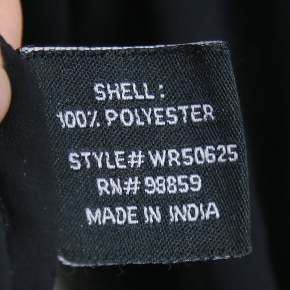 W118 By Walter Baker Contrast Green Black Long Sleeve Blouse Size Large - Picture 9 of 9